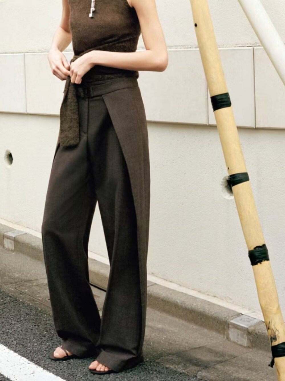 Mango Pleated Trousers with Belt - NWT